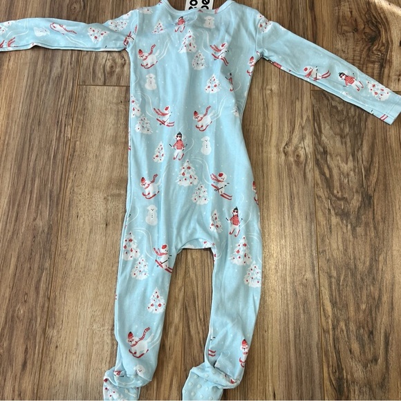 NWT NEON REBELS Baby Carson Holiday Footie Pajama, Ski Pups - Picture 3 of 7